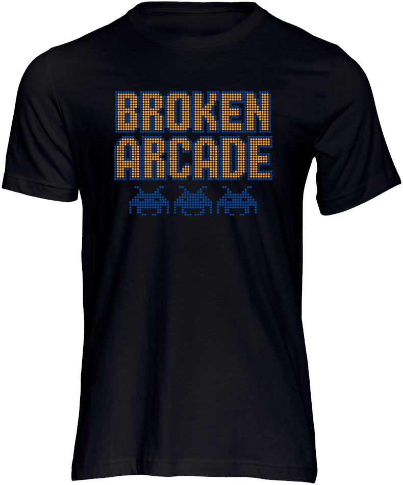 Broken Arcade Pixel Dots Short Sleeve T-shirt