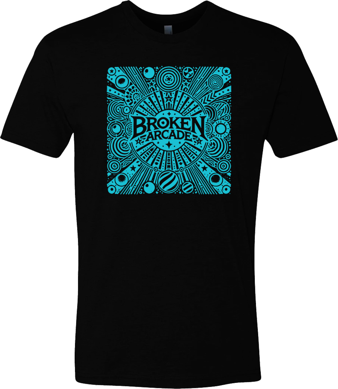 Broken Arcade Pinball Logo Short Sleeve T-shirt Black