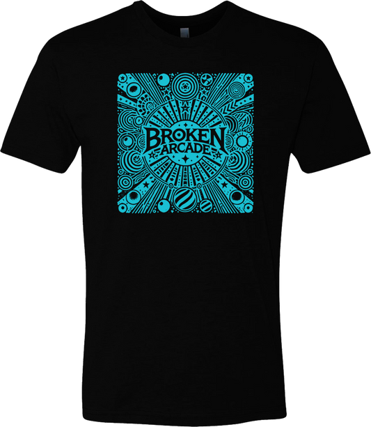 Broken Arcade Pinball Logo Short Sleeve T-shirt Black