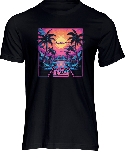 Broken Arcade Synthwave Short Sleeve T-shirt