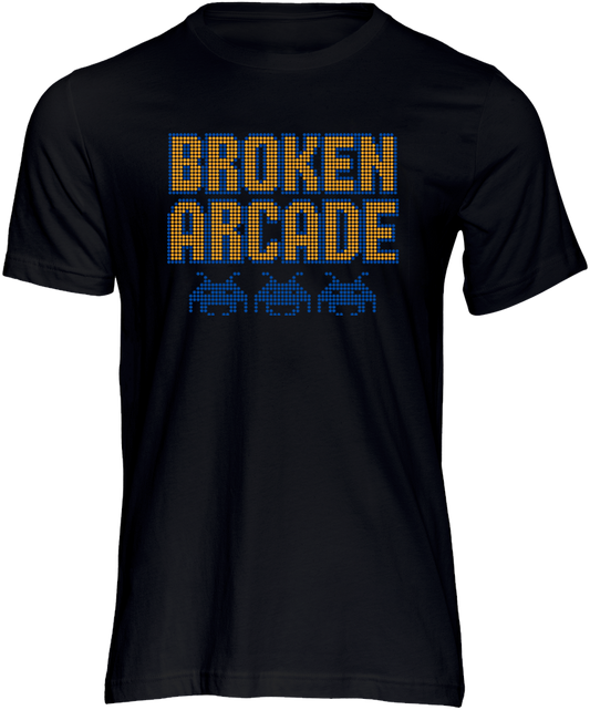 Broken Arcade Pixel Dots Short Sleeve T-shirt
