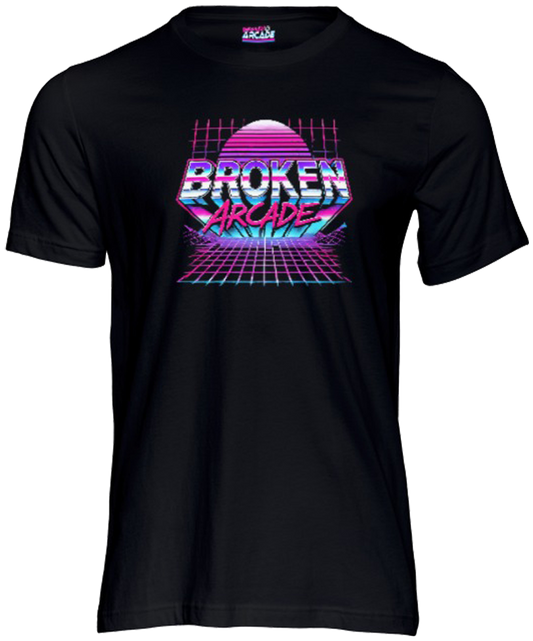 Broken Arcade Grid Logo Short Sleeve T-shirt Black