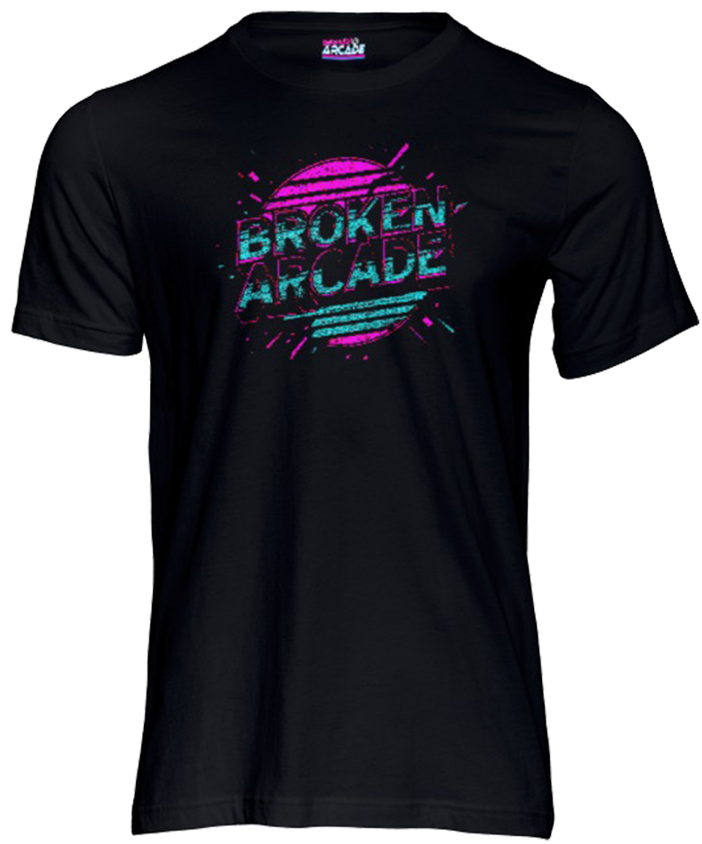 Broken Arcade Splash Logo Short Sleeve T-shirt Black