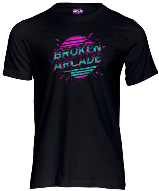 Broken Arcade Splash Logo Short Sleeve T-shirt Black