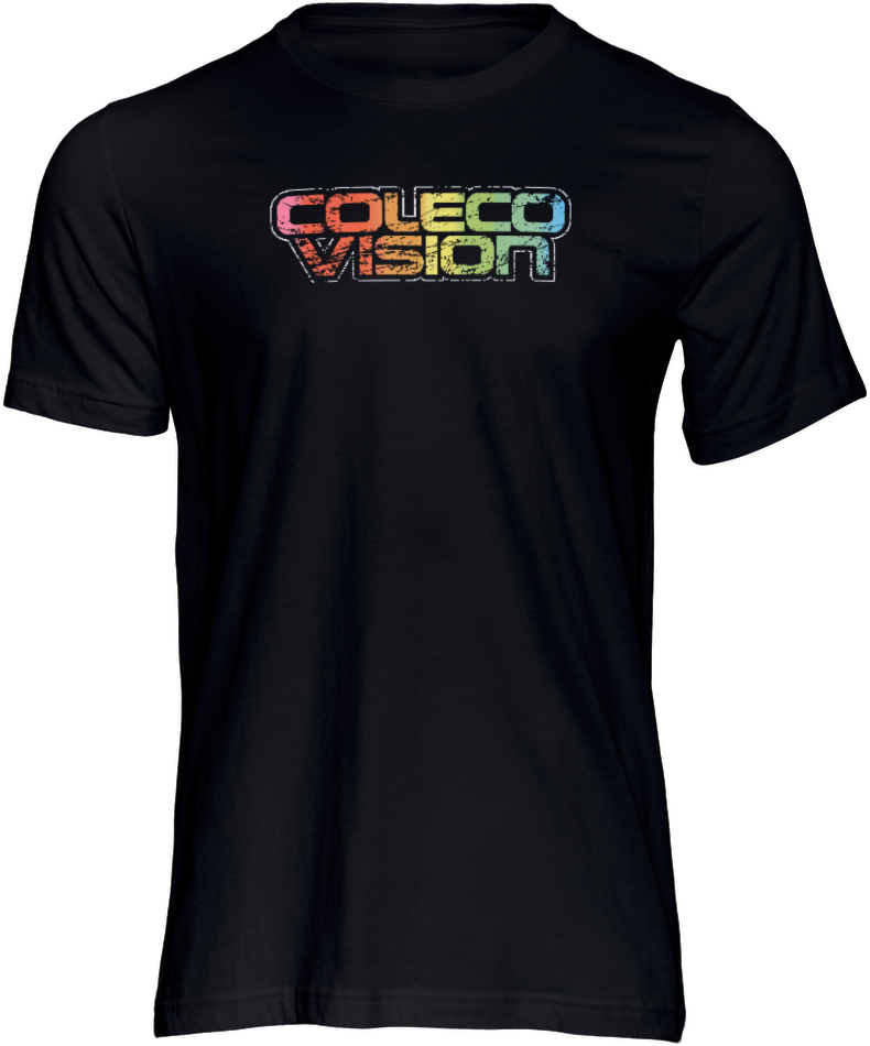 Distressed Coleco Logo Short Sleeve T-shirt Black