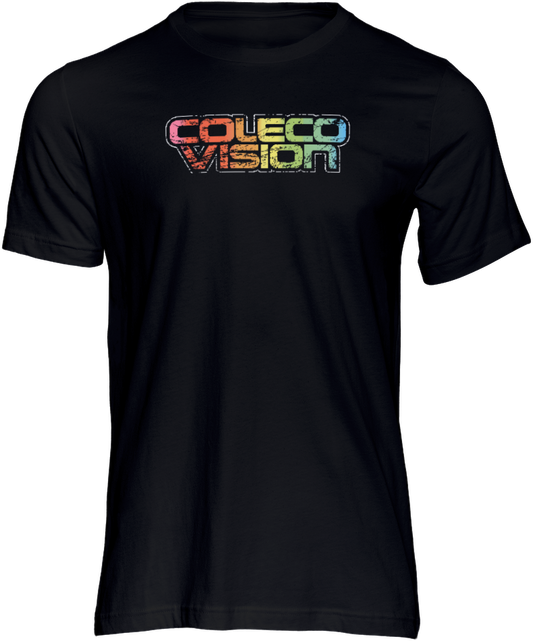 Distressed Coleco Logo Short Sleeve T-shirt Black