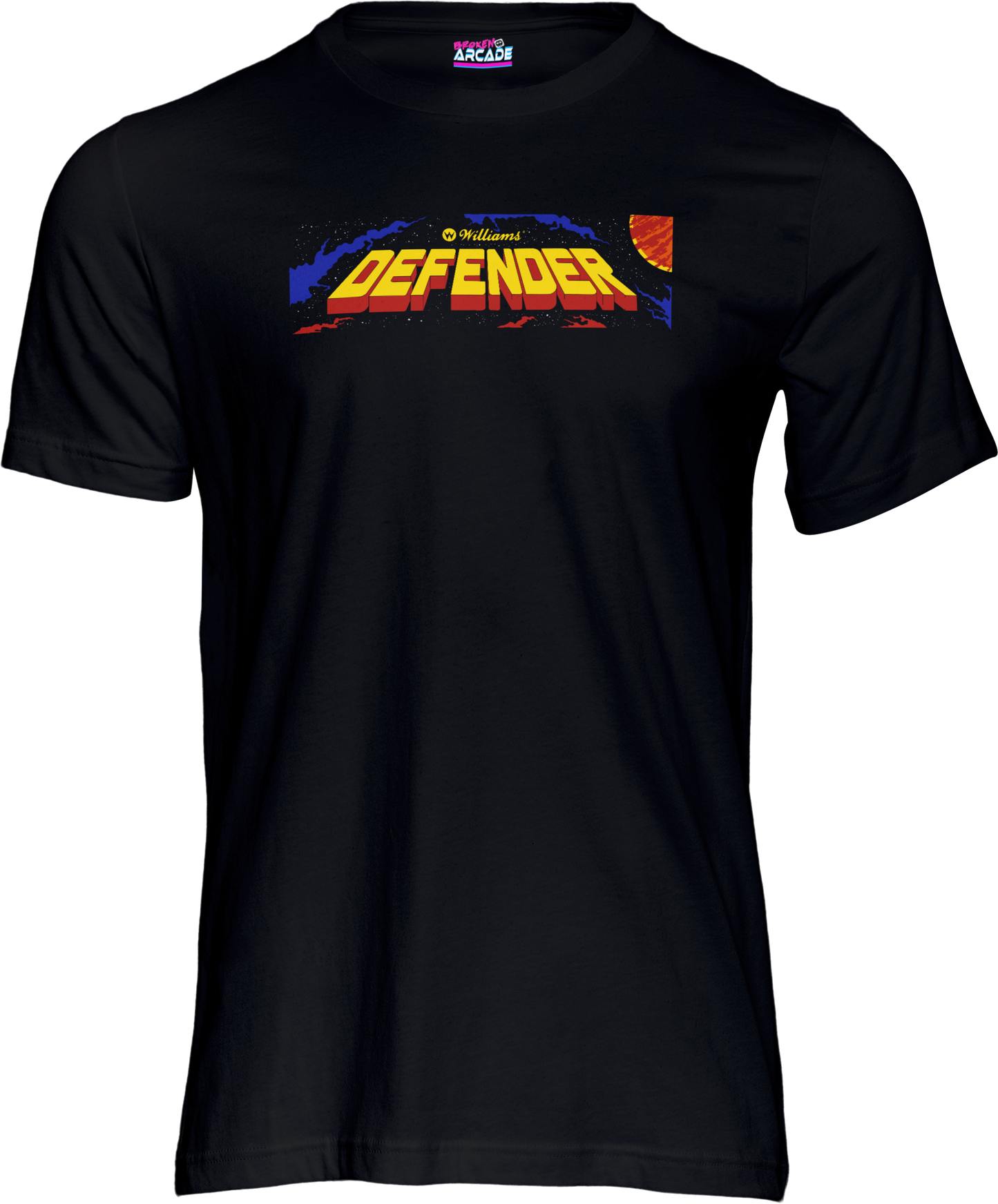 Defender Artwork Short Sleeve T-shirt Black