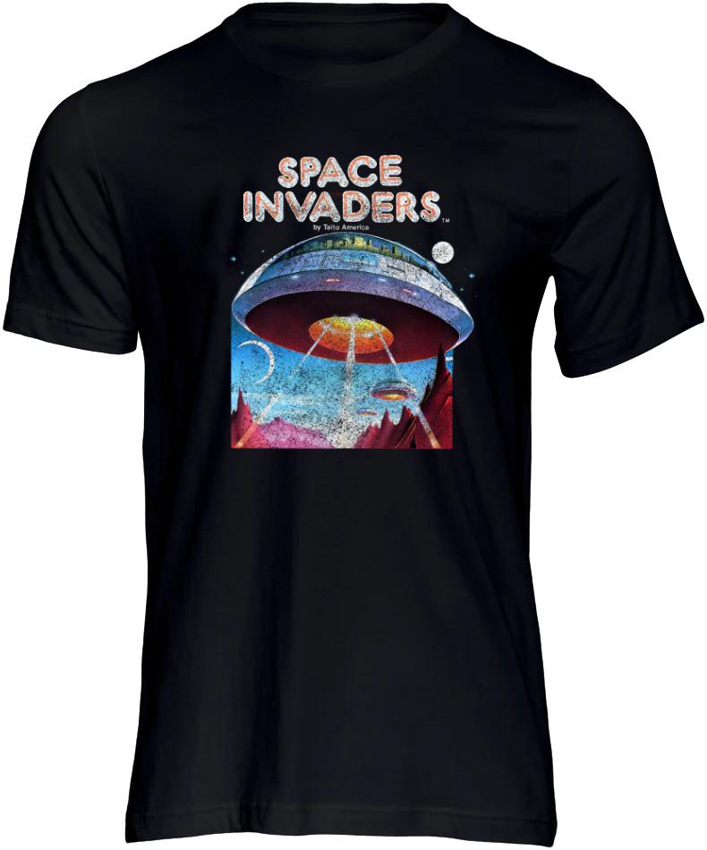 Space Invaders Short Sleeve T-shirt Black