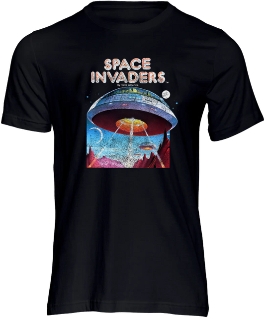 Space Invaders Short Sleeve T-shirt Black