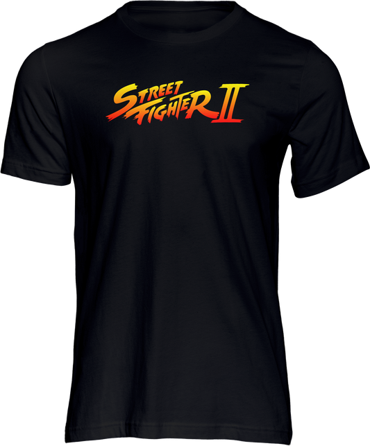 Street Fighter II Arcade Short Sleeve T-shirt Black