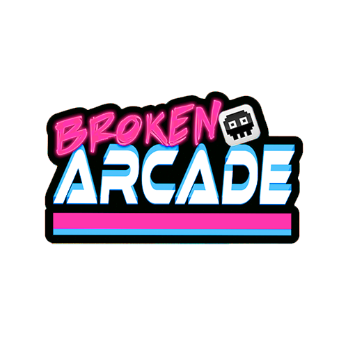 Broken Arcade Sticker 3" x 1.77"