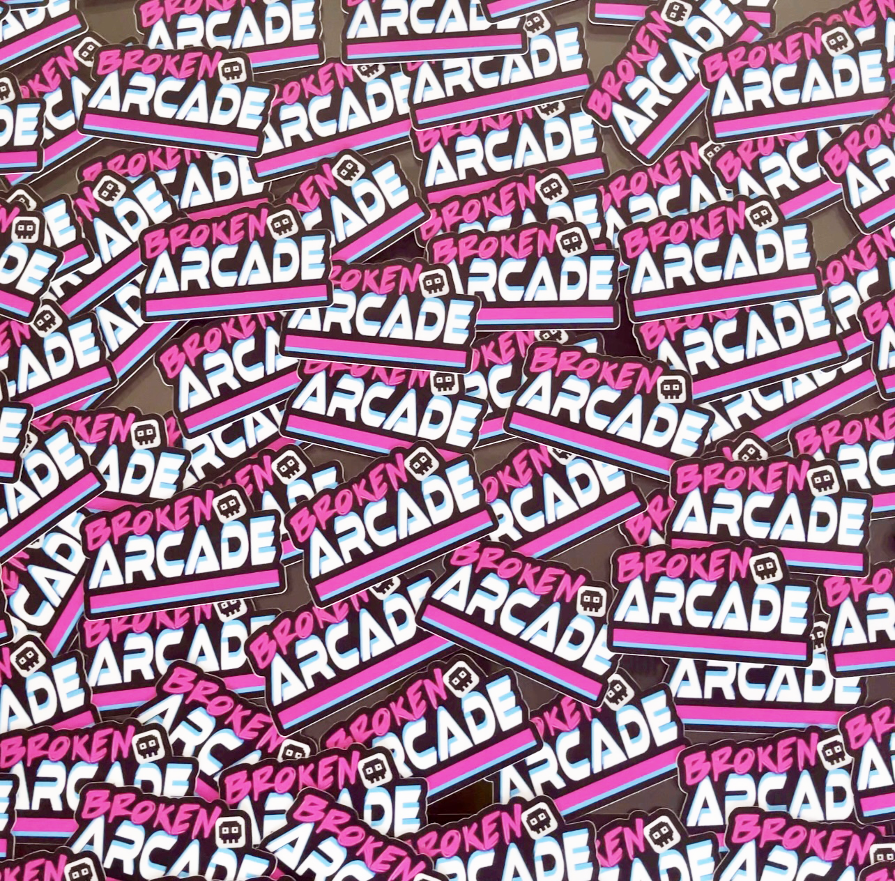 Broken Arcade Sticker 3" x 1.77"