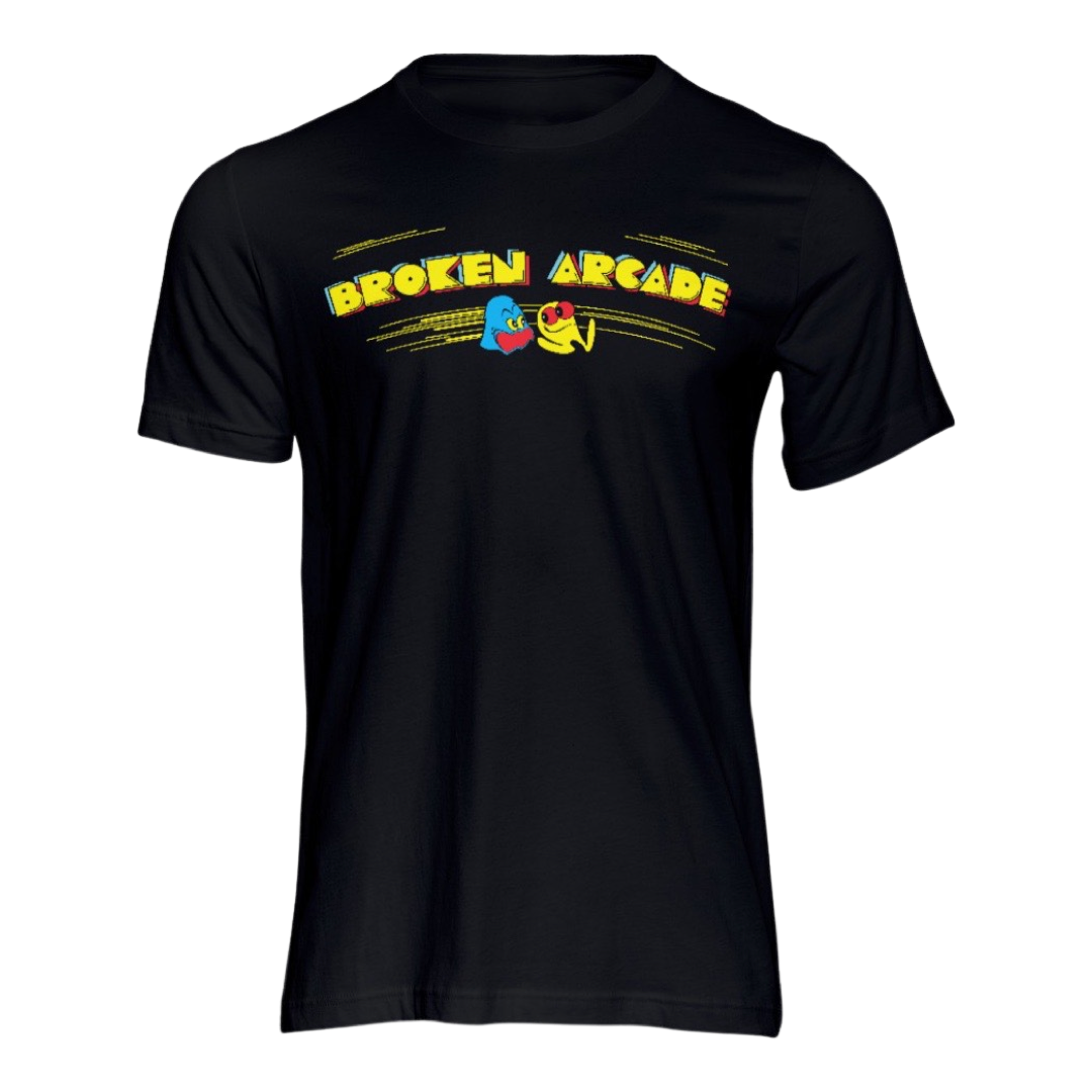 Broken Arcade Pac Logo Short Sleeve T-shirt Black