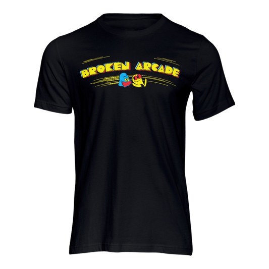 Broken Arcade Pac Logo Short Sleeve T-shirt Black